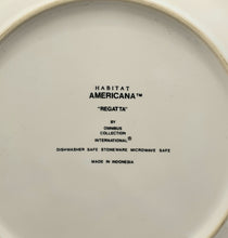 Last inn bildet i Galleri-visningsprogrammet, Stempel på maritime frokosttallerkener. Habitat Americana - Regatta.