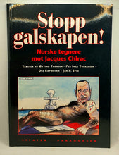 Last inn bildet i Galleri-visningsprogrammet, Stopp Galskapen - norske tegnere mot Jacques Chirac fra 1995. Forside.