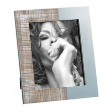 Last inn bildet i Galleri-visningsprogrammet, Fotoramme 28 x 2,2 x 33 cm Blå Tre Hvit