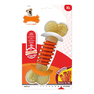 Dog teether Nylabone Extreme Chew Pro Action Bacon Størrelse L Nylon