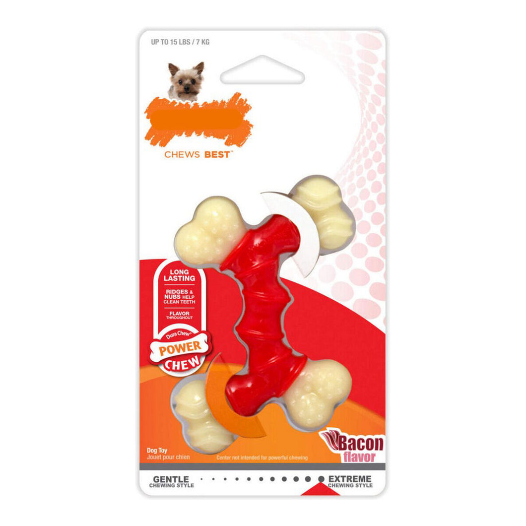 Dog teether Nylabone Extreme Chew Dobbel Bacon Nylon Termoplastisk XS-størrelse