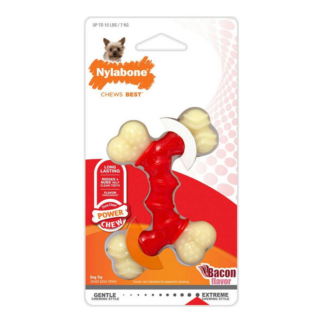 Dog teether Nylabone Extreme Chew Dobbel Bacon Størrelse M Nylon Termoplastisk