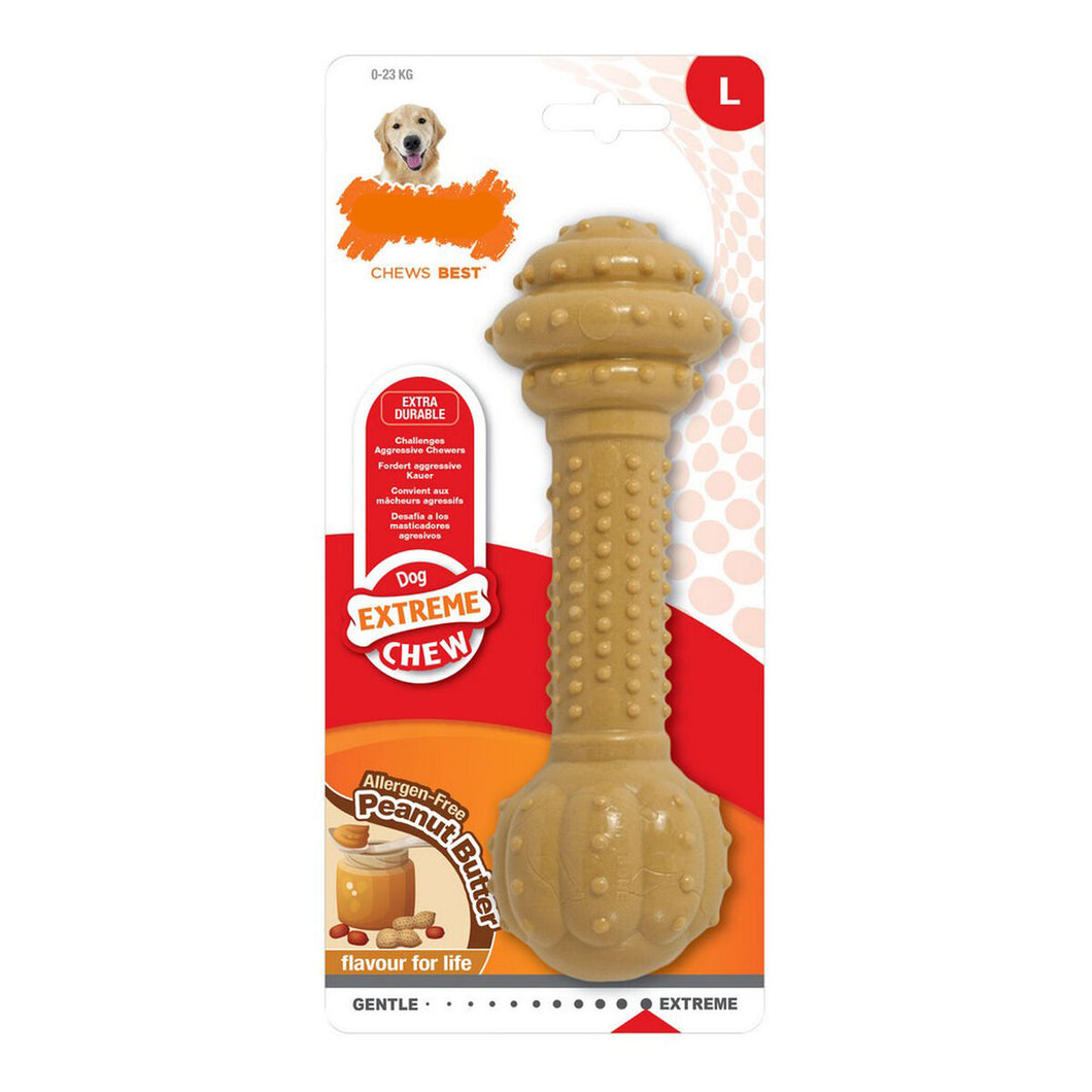 Dog teether Nylabone Extreme Chew Barbell Nylon Peanøttsmør