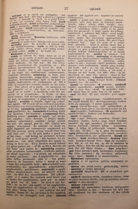 Norsk-engelsk ordbok fra 1917. Innhold.