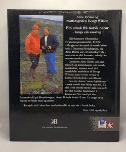 Kokebok - Ein smak frå norsk natur av Arne Brimi. Bakside.