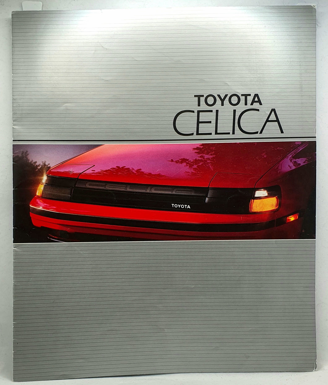 Toyota Celica brosjyre fra 1980-tallet. Forside.