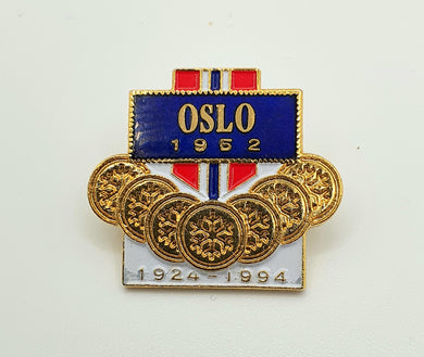 Pin utgitt av Drammen Pin Klubb, Oslo 1952.