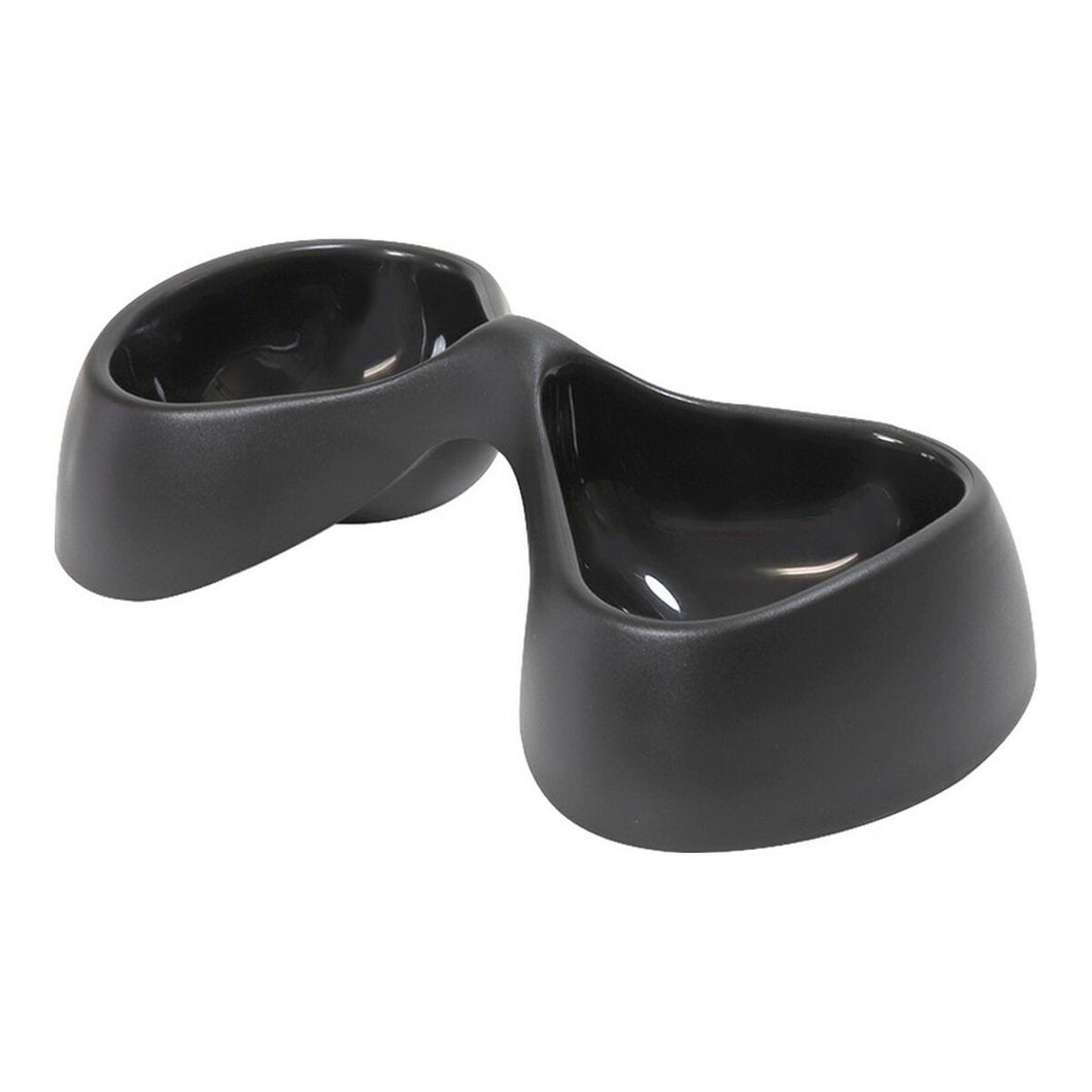 Hundemater United Pets Biciò Dobbel Svart polypropylen (30 x 15 cm)