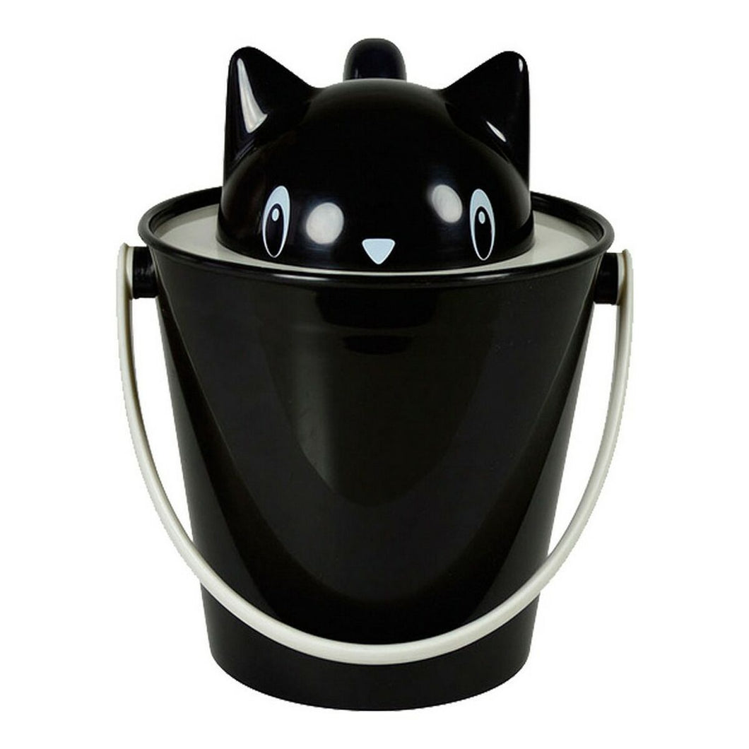Bøttebeholder United Pets Katt Svart polypropylen (20 cm)