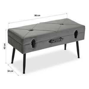 Foten på sengen Furutre Polyester Tre MDF (34 x 42 x 80 cm)
