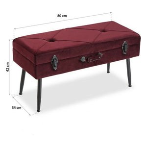 Foten på sengen Furutre Polyester Tre MDF (34 x 42 x 80 cm)
