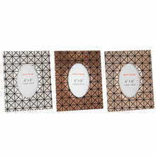 Last inn bildet i Galleri-visningsprogrammet, Fotoramme DKD Home Decor Geometrisk Tre (3 pcs) (10 x 15 x 15 cm)

