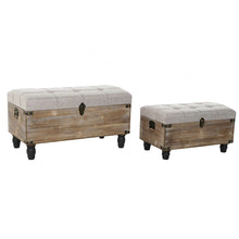 Last inn bildet i Galleri-visningsprogrammet, Krakk DKD Home Decor Grå Brun (2 pcs) (80 x 40 x 44 cm)

