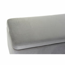Last inn bildet i Galleri-visningsprogrammet, Krakk DKD Home Decor   Grå Gyllen Metall Polyester Fløyel (108 x 42 x 45 cm)
