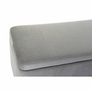 Krakk DKD Home Decor   Grå Gyllen Metall Polyester Fløyel (108 x 42 x 45 cm)