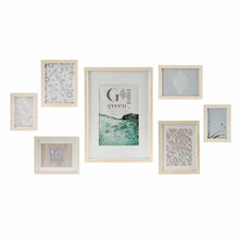 Last inn bildet i Galleri-visningsprogrammet, Fotoramme for vegg DKD Home Decor Krystall Tre MDF (7 pcs)
