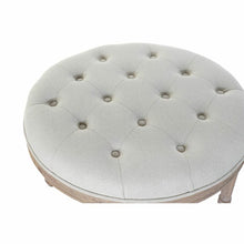 Last inn bildet i Galleri-visningsprogrammet, Krakk DKD Home Decor 8424001794409 Naturell Beige Lin Gummitre (70 x 70 x 47 cm)
