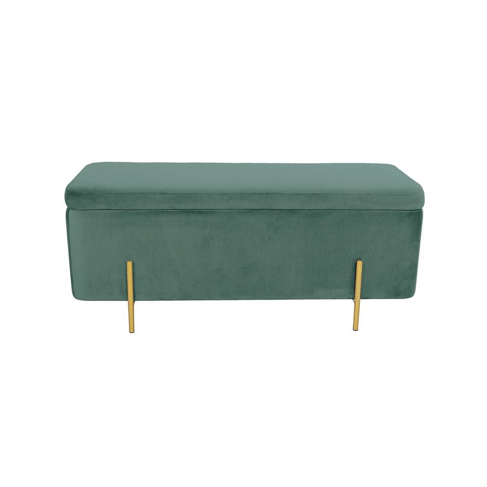 Krakk DKD Home Decor   Gyllen Metall Polyester Fløyel Grønn (110 x 44 x 44 cm)