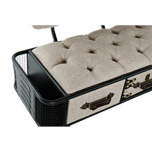 Last inn bildet i Galleri-visningsprogrammet, Krakk DKD Home Decor Svart Beige Polyuretan Metall (120 x 50 x 76 cm)
