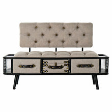 Last inn bildet i Galleri-visningsprogrammet, Krakk DKD Home Decor Svart Beige Polyuretan Metall (120 x 50 x 76 cm)
