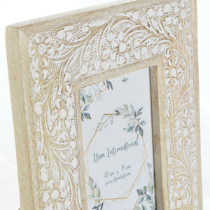 Fotoramme DKD Home Decor S3021582 Brun Treverk av mangotre Indianer (10 x 15 cm) (20 x 2 x 25 cm)