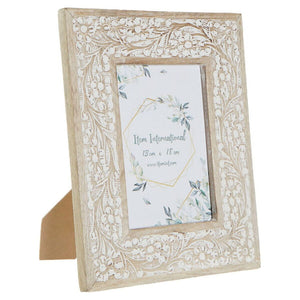Fotoramme DKD Home Decor Treverk av mangotre Indianer (23 x 2 x 28 cm)