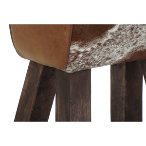 Krakk DKD Home Decor Svart Tre Brun Lær Hvit (50 x 35 x 75 cm)