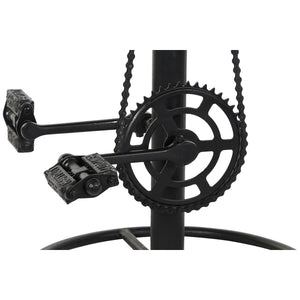 Krakk DKD Home Decor Svart Metall Brun Lær (45 x 46 x 118 cm)