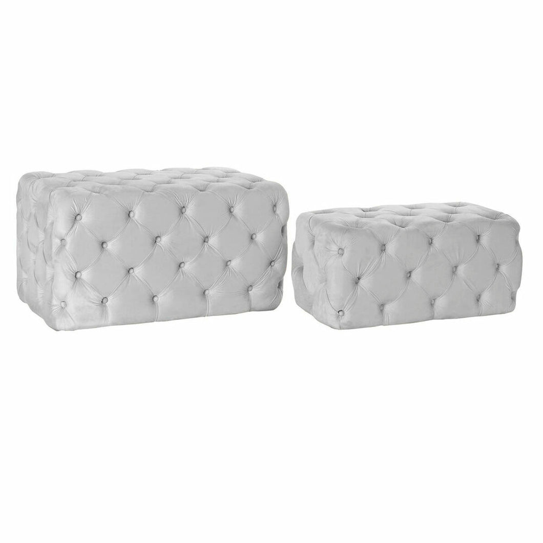 Krakk DKD Home Decor Grå (88 x 53 x 47.76 cm) (76 x 38 x 35 cm) (2 pcs)
