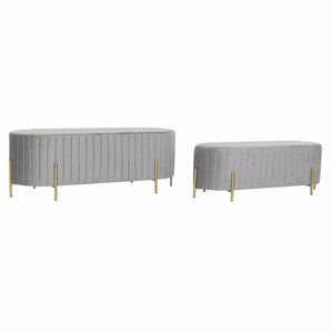 Krakk DKD Home Decor Grå (123 x 50 x 45 cm) (105 x 39 x 37 cm) (2 pcs)