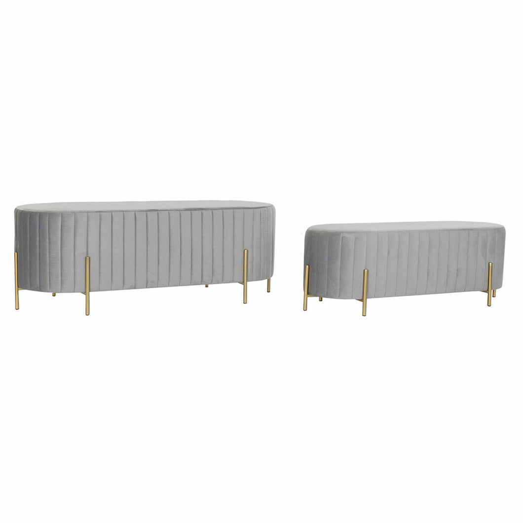 Krakk DKD Home Decor Grå (123 x 50 x 45 cm) (105 x 39 x 37 cm) (2 pcs)