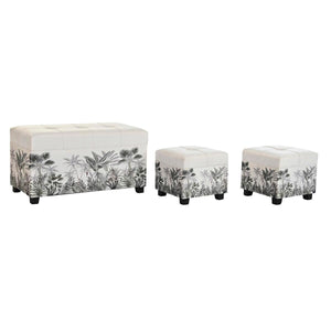 Krakk DKD Home Decor Svart Beige Grønn (3 pcs) (80 x 40 x 43 cm)