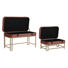Last inn bildet i Galleri-visningsprogrammet, Krakk DKD Home Decor Rosa Gyllen (80 x 40 x 47 cm) (2 pcs)

