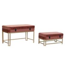 Last inn bildet i Galleri-visningsprogrammet, Krakk DKD Home Decor Rosa Gyllen (80 x 40 x 47 cm) (2 pcs)

