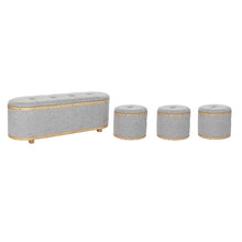 Last inn bildet i Galleri-visningsprogrammet, Krakk DKD Home Decor Grå (120 x 45 x 43 cm) (4 pcs)
