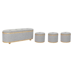 Krakk DKD Home Decor Grå (120 x 45 x 43 cm) (4 pcs)