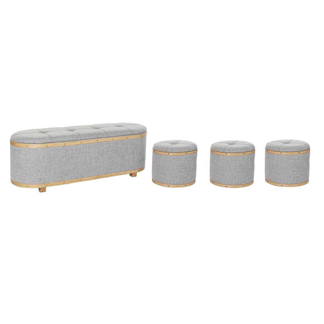 Krakk DKD Home Decor Grå (120 x 45 x 43 cm) (4 pcs)