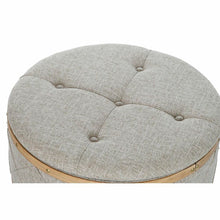 Last inn bildet i Galleri-visningsprogrammet, Oppbevaringskiste med sete DKD Home Decor Beige Tre Polyester (80 x 80 x 43 cm)
