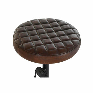 Krakk DKD Home Decor Metall Brun Lær (38 x 38 x 63 cm)