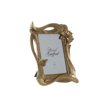 Last inn bildet i Galleri-visningsprogrammet, Fotoramme DKD Home Decor Blomster Gyllen Harpiks (21,3 x 3,5 x 25,6 cm)
