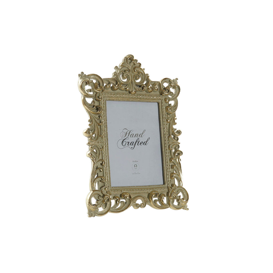 Fotoramme DKD Home Decor Gyllen Harpiks Shabby Chic (21,5 x 3 x 31 cm)