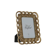 Last inn bildet i Galleri-visningsprogrammet, Fotoramme DKD Home Decor Krystall Gyllen Harpiks Shabby Chic (17,3 x 1,8 x 22 cm)
