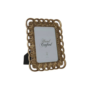 Fotoramme DKD Home Decor Krystall Gyllen Harpiks Shabby Chic (20 x 1,8 x 24,8 cm)