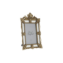 Last inn bildet i Galleri-visningsprogrammet, Fotoramme DKD Home Decor Speil Champagne Krystall Harpiks Shabby Chic (16 x 2 x 25 cm)

