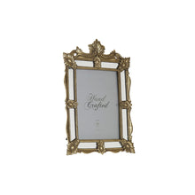 Last inn bildet i Galleri-visningsprogrammet, Fotoramme DKD Home Decor Speil Champagne Krystall Harpiks Shabby Chic (18,7 x 2 x 27,7 cm)
