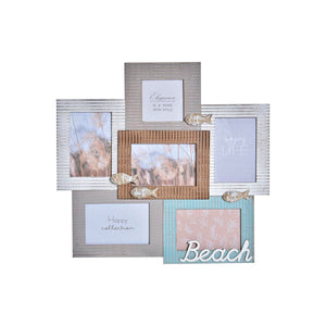 Fotoramme DKD Home Decor Beach Tre Matros (46,5 x 2 x 44,5 cm)