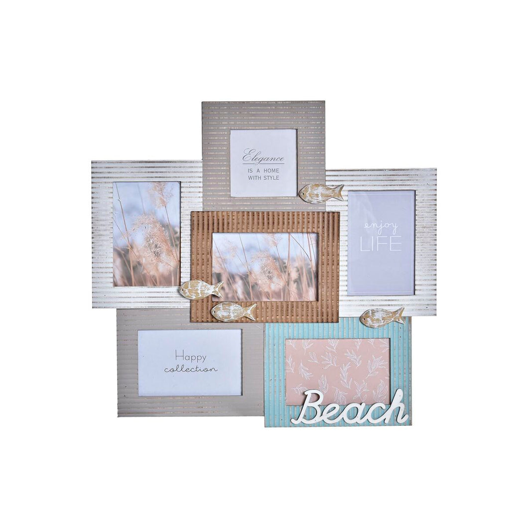 Fotoramme DKD Home Decor Beach Tre Matros (46,5 x 2 x 44,5 cm)