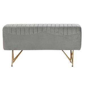 Krakk DKD Home Decor   Grå Gyllen Metall Polyester (90 x 31 x 47 cm)