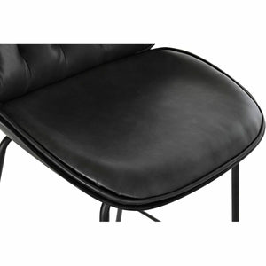 Krakk DKD Home Decor Metall Mørke Grå PU PP (50 x 53 x 114 cm)