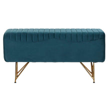 Last inn bildet i Galleri-visningsprogrammet, Krakk DKD Home Decor   Metall Turkis Polyester (90 x 31 x 47 cm)

